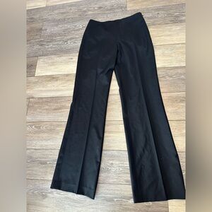 Talbots Classic Black Wool Blend Wide Leg Pants
